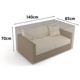 FUNDA SOFA 2 PLAZAS VISON...