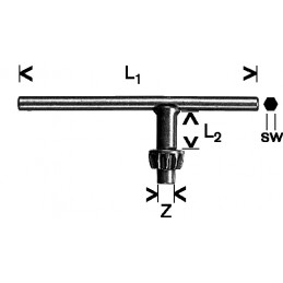 LLAVE PORTABROCAS CORONA...