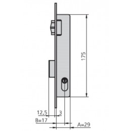 CERRADURA MET.EMB. 24X17MM...